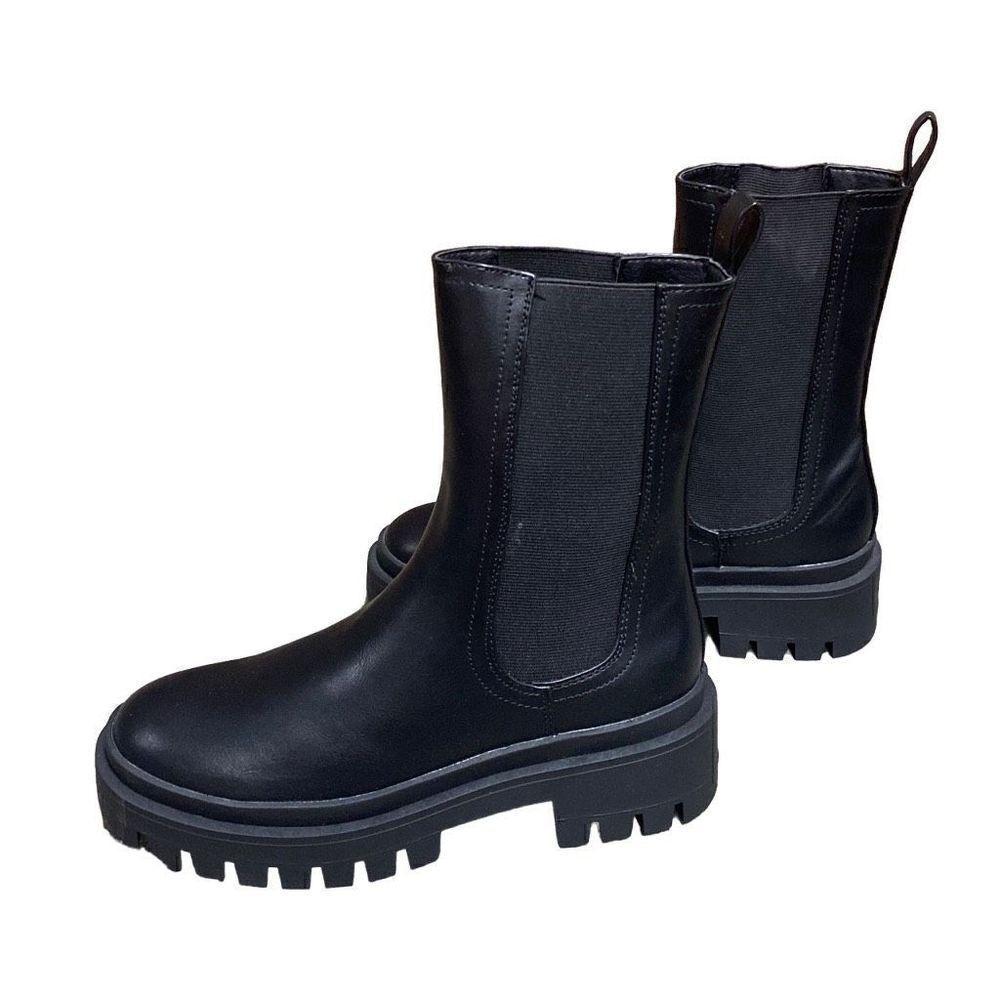 Shu Shop Black Yusnan Combat Boots NEW